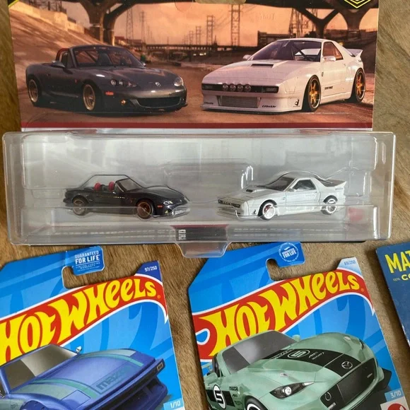 Hot Wheels die-cast Mazda bundle